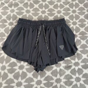 Women’s Flowly Athletic Shorts in Grey Size Small